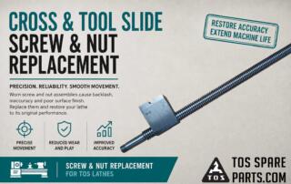 TOS Trenčín -SN lathe - screw and nut replacement